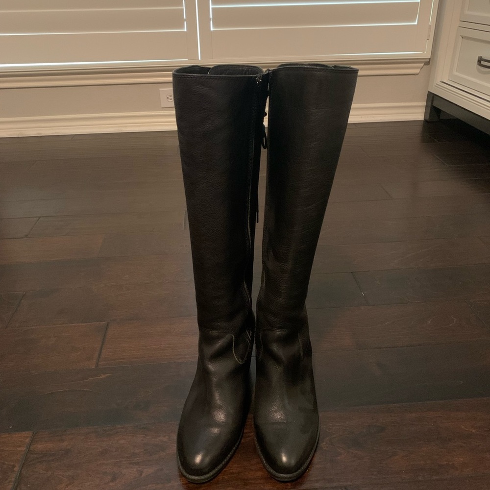 Sofft Wheaton Tall Black Leather Boots